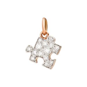 Dodo Charm Puzzle Oro Rosa 9kt Diamanti