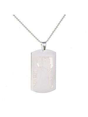 Pendant Plate with Linate runway engraved