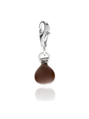 Chestnut Charm in Sterling Silver and Enamel