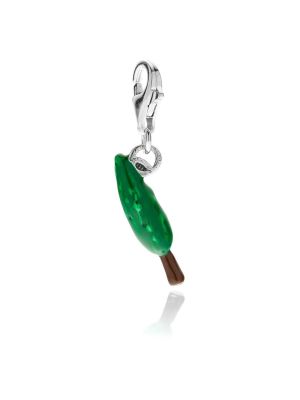Cypress Charm in Sterling Silver and Enamel