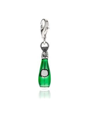 Prosecco Charm in Sterling Silver and Enamel