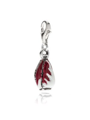 Radicchio Charm in Sterling Silver and Enamel