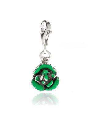 Salad Charm in Sterling Silver and Enamel