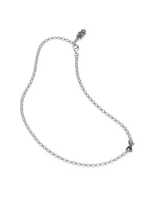 Rolo Light Necklace 45 cm in Sterling Silver