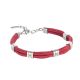 Bracelet in marine lanyard red and red crystals