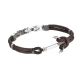 Bracelet in marine lanyard brown and yet