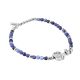 Bracelet with lapis lazuli blue, still and zircons