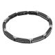 
Black and steel pvd link bracelet