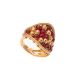 Ring in ruby-olored agate band