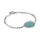 Bracelet With Faceted crystal aquamarine