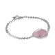 Bracelet With Faceted crystal color pink quartz