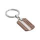 
Keyring in steel and pink pvd