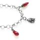 Light Bracelet with Campania Charms in Sterling Silver and Enamel