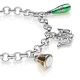 Rolo Premium Bracelet with Veneto Charms in Sterling Silver and Enamel
