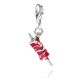 Arrosticino Charm in Sterling Silver and Enamel