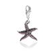 Starfish Charm in Sterling Silver and Enamel