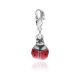 Ladybug Charm in Sterling Silver and Enamel