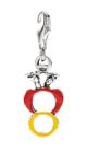 Ace of Coins Charm in Sterling Silver and Enamel