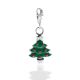 Christmas Tree Charm in Sterling Silver and Enamel
