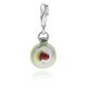Sicilian Cassata Charm in Sterling Silver and Enamel