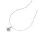 Boule Necklace 100cm with Bellybell Charm in Sterling Silver