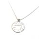 Necklace with volleyball ball pendant 
