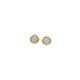 Buttons earrings gold