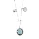Fancy necklace with crystal blue London