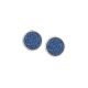 
Stud earrings with blue druzy stone