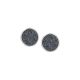 
Stud earrings with druzy stone hematite color