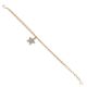 Bracelet with charm Star Gold plated pink