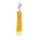 Tassel Charm in Yellow Cotton and Sterling Silver