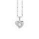 Necklace Pendant with a curved heart measurement 