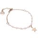 
Rosé bracelet with milk pink and star crystals