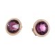 Earrings in the lobe with Swarovski Crystal ametist