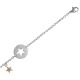 Bracelet with star pendant and central