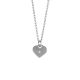 
Necklace with heart and central strass