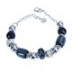 Bracelet with resin polaris blue