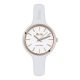 Watch lady in anallergic silicone white and pink ring