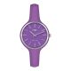 Watch lady in silicone anallergic violet and silver ring
