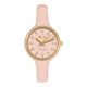 Watch lady in anallergic silicone powder pink and golden ring