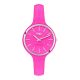 Watch lady in silicone anallergic fuchsia and silver ring