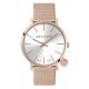 Watch lady with silver dial, steel strap rosato and lateral charm