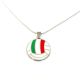 Necklace with volleyball ball pendant 
