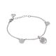 
Rhodium plated bracelet with tree of life