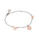 
Bracelet with pink hearts