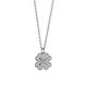 
Necklace with four-leaf clover and strass