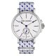 Clock with sartorial strap micro fantasy Blue on White Background