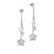
Earrings with a tuft of stars pendant