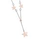 
Necklace with pinkish side and pendant stars
